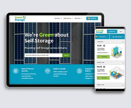 Green energy website promoting eco-friendly solutions